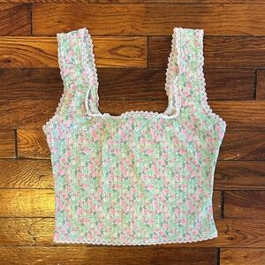 Floral Princess Polly Lace-Lined Tank Top